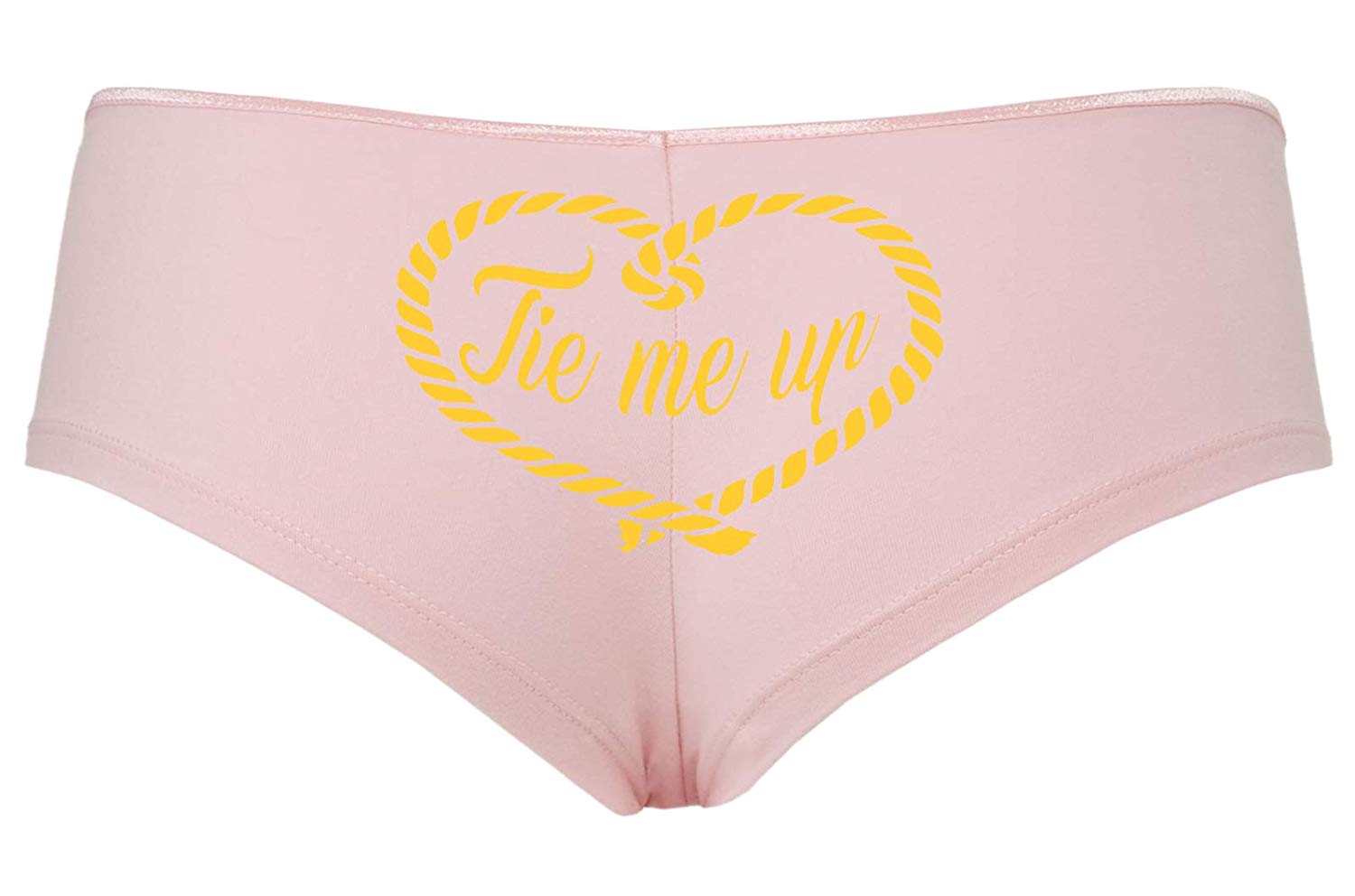 Knaughty Knickers Cute Tie Me Up BDSM Rope Design Pink Boyshort Underw –  Cat House Riot