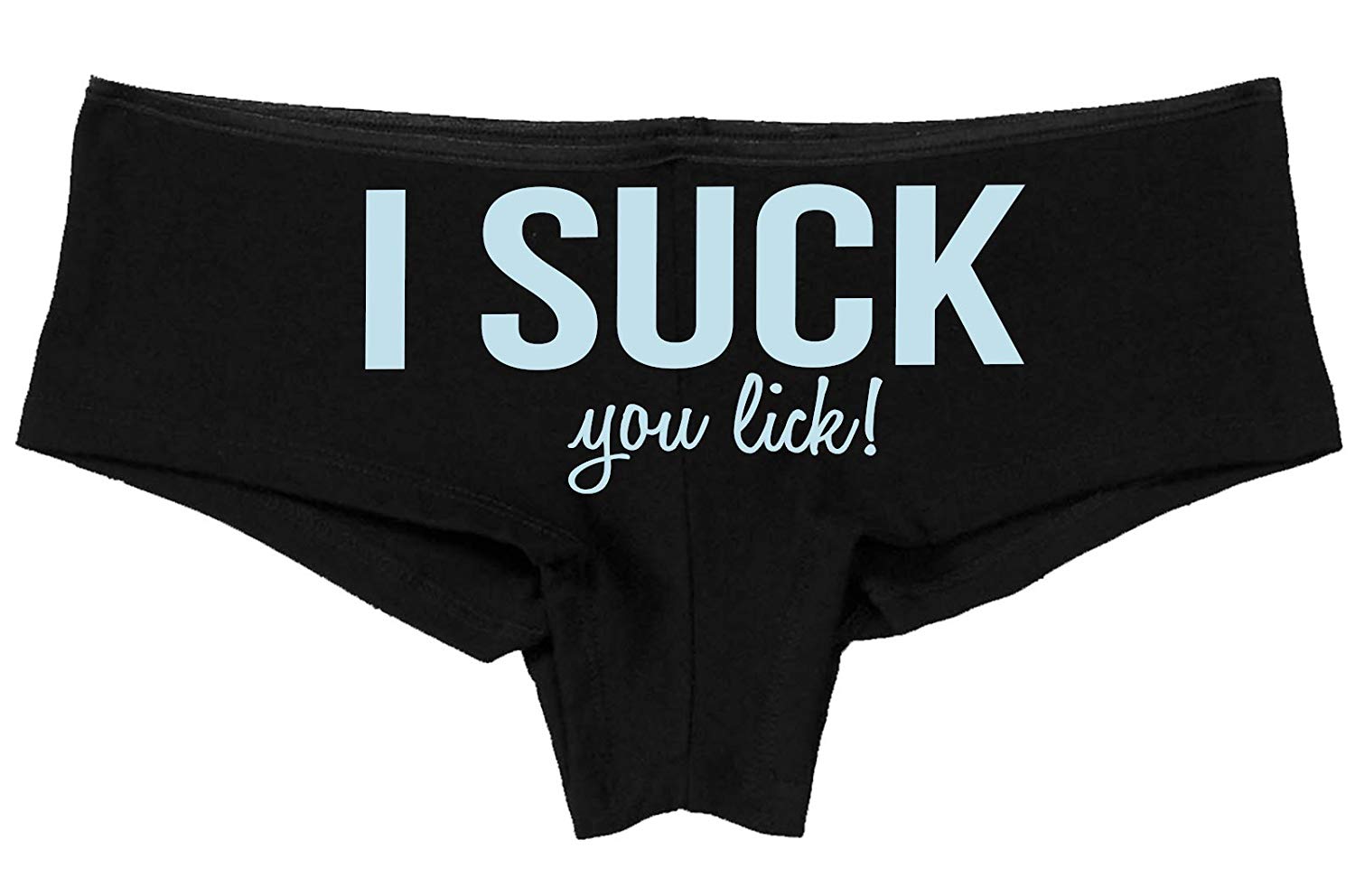 Knaughty Knickers - I Suck You Lick Flirty Boy Short Panties - All You