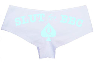 Knaughty Knickers Slut for BBC Queen of Spades Logo Tatoo Panties Plus Size Too