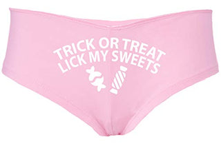 Trick or Treat, Lick My Sweets • Boyshorts • Light Pink