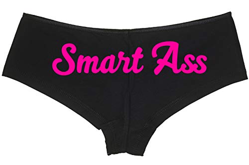 Knaughty Knickers Smart Ass Spoiled Brat Kitten DDLG Black Boyshort Panties