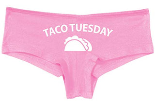 Knaughty Knickers Eat My Taco Tuesday Lick Me Oral Sex Pink Boyshort Panties