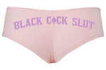Knaughty Knickers Black Cock Slut QofS Queen of Spades Pink Panties Plus Size