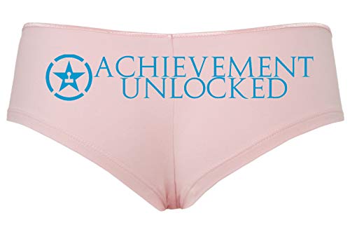 Knaughty Knickers Achievement Unlocked Video Game RPG Pink Boyshort Sexy Flirty