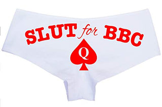 Knaughty Knickers Slut for BBC Queen of Spades Logo Tatoo Panties Plus Size Too