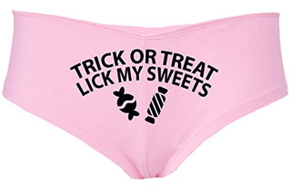 Trick or Treat, Lick My Sweets • Boyshorts • Light Pink