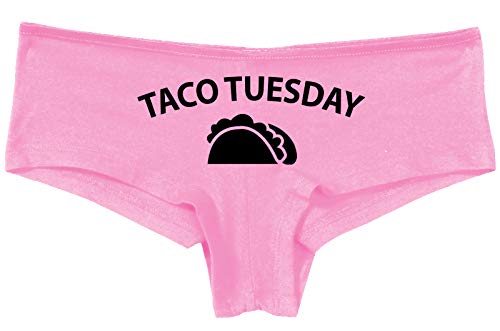 Knaughty Knickers Eat My Taco Tuesday Lick Me Oral Sex Pink Boyshort Panties