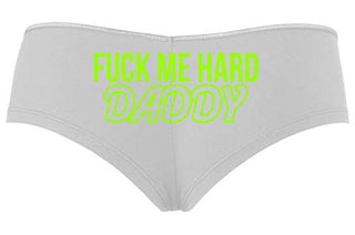 Knaughty Knickers Fuck Me Hard Daddy Pound Me Master Slutty White Boyshort