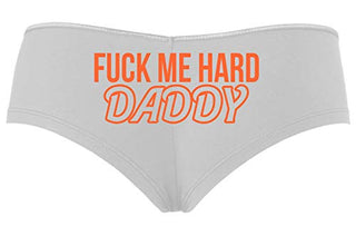 Knaughty Knickers Fuck Me Hard Daddy Pound Me Master Slutty White Boyshort