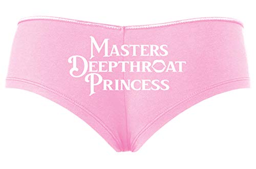 Knaughty Knickers Masters Deepthroat Princess Oral Sex Baby Pink Slutty Panties