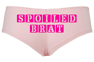 Knaughty Knickers Daddy's Spoiled Brat Pink Boy Short Panties DDLG CGLG Kitten