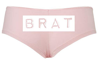 Knaughty Knickers BRAT daddys little slut DDLG CGLG sexy Pink boyshort Underwear