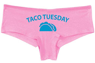 Knaughty Knickers Eat My Taco Tuesday Lick Me Oral Sex Pink Boyshort Panties