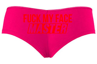 Knaughty Knickers Fuck My Face Master Oral Deepthroat Hot Pink Slutty Panties