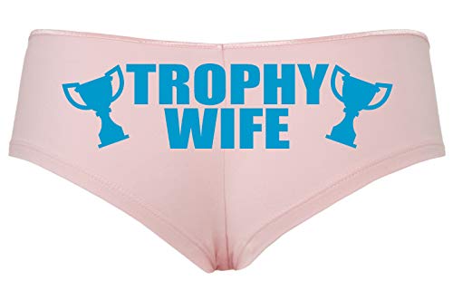 Knaughty Knickers Trophy Wife Panty Game Shower Gift Hotwife Sexy Pink Boyshort