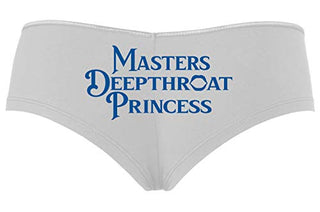 Knaughty Knickers Masters Deepthroat Princess Oral Sex Slutty White Boyshort