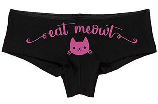 Knaughty Knickers Eat Meowt Pussy Cat Kitty Kitten oral sex lick me pet panties