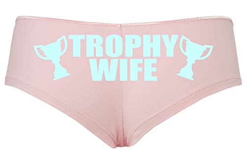 Knaughty Knickers Trophy Wife Panty Game Shower Gift Hotwife Sexy Pink Boyshort