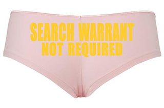 Knaughty Knickers Search Warrant Not RequiPink Police Wife Girlfriend Pink Panty