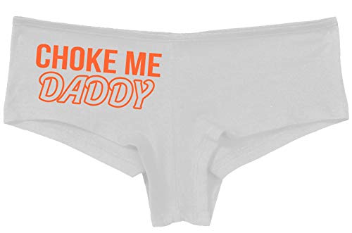 Knaughty Knickers Choke Me Daddy Obedient Submissive Slutty White Panties