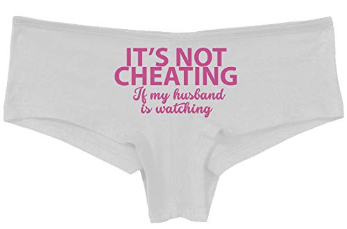 Knaughty Knickers Its Not Cheating If My Husband Watches Slutty White Panties