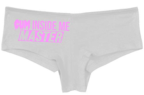 Knaughty Knickers Cum Inside Me Master Give Me Creampie Slutty White Panties