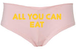 Knaughty Knickers All You Can Eat give the hint it aint gonna lick itself Pink