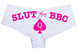 Knaughty Knickers Slut for BBC Queen of Spades Logo Tatoo Panties Plus Size Too