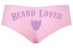 Knaughty Knickers Beard Lover For The Man In Your Life Baby Pink Slutty Panties