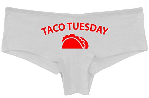 Knaughty Knickers Eat My Taco Tuesday Lick Me Oral Sex Slutty White Panties