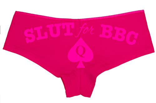 Knaughty Knickers Slut for BBC queen of spades logo tatoo panties plus size too