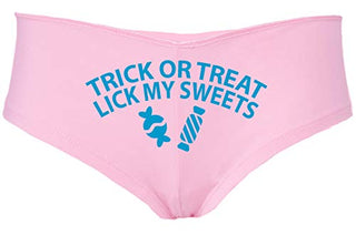 Trick or Treat, Lick My Sweets • Boyshorts • Light Pink