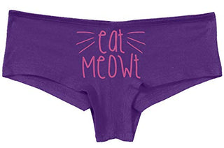 Knaughty Knickers Eat Meowt Pussy Cat Whiskers Kitten Oral Sex pet Play Panties