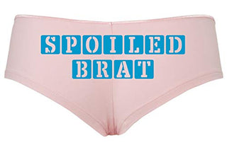 Knaughty Knickers Daddy's Spoiled Brat Pink Boy Short Panties DDLG CGLG Kitten