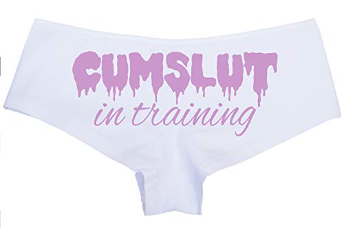 Knaughty Knickers Cumslut in Training Submissive Oral Sub Slut White Panty DDLG