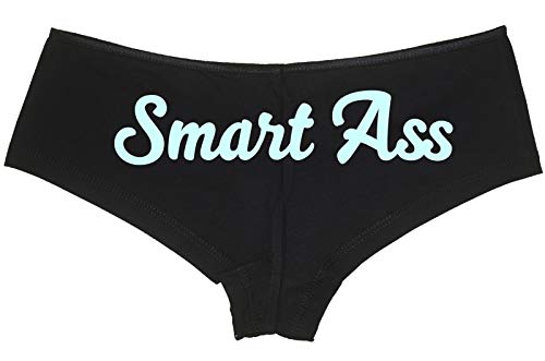 Knaughty Knickers Smart Ass Spoiled Brat Kitten DDLG Black Boyshort Panties