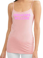 Knaughty Knickers Orgasms Welcome Please Me Pleasure Me Pink Camisole Tank Top