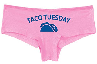 Knaughty Knickers Eat My Taco Tuesday Lick Me Oral Sex Pink Boyshort Panties