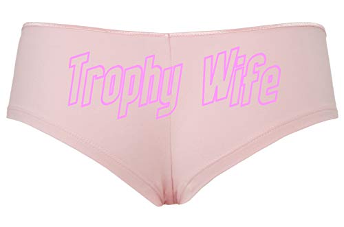 Knaughty Knickers Trophy Wife Panty Game Shower Gift Hotwife Cute Pink Boyshort