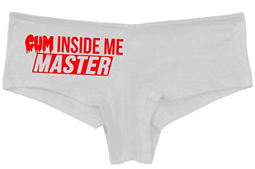 Knaughty Knickers Cum Inside Me Master Give Me Creampie Slutty White Panties