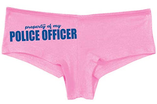 Knaughty Knickers Property of My Police Officer LEO Wife Pink Boyshort Panties