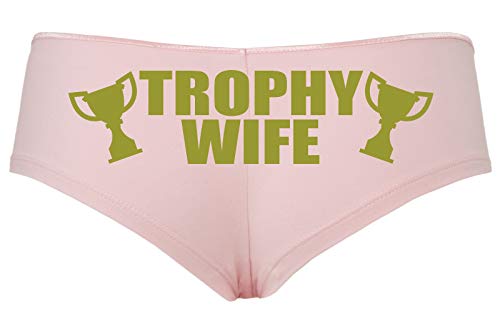 Knaughty Knickers Trophy Wife Panty Game Shower Gift Hotwife Sexy Pink Boyshort