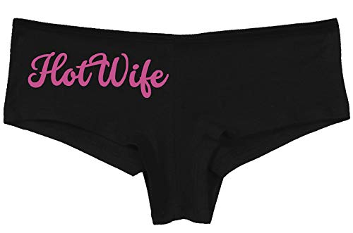 Knaughty Knickers HotWife Life Shared Lifestyle Hot Wife Black Boyshort Panties