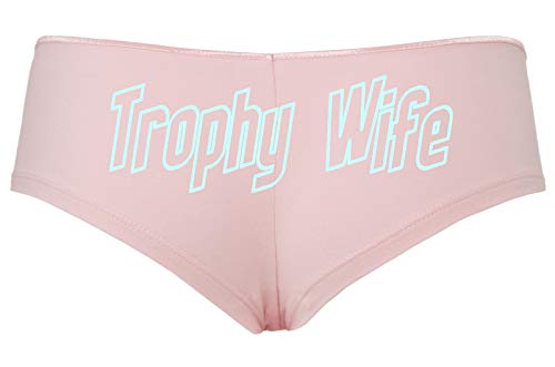 Knaughty Knickers Trophy Wife Panty Game Shower Gift Hotwife Cute Pink Boyshort