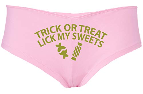 Knaughty Knickers Trick Or Treat Lick My Sweets Halloween Sexy Pink Boyshort