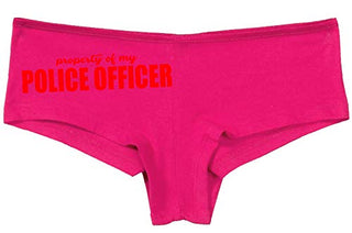 Knaughty Knickers Property of My Police Officer LEO Wife Hot Pink Underwear