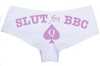 Knaughty Knickers Slut for BBC Queen of Spades Logo Tatoo Panties Plus Size Too