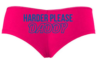 Knaughty Knickers Harder Please Daddy Give It To Me Rough Hot Pink Panties DDLG