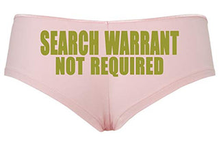 Knaughty Knickers Search Warrant Not RequiPink Police Wife Girlfriend Pink Panty