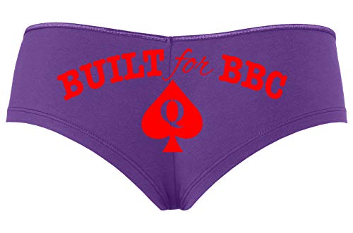 Knaughty Knickers Built for BBC Pawg Queen of Spades QOS Slutty Purple Boyshort